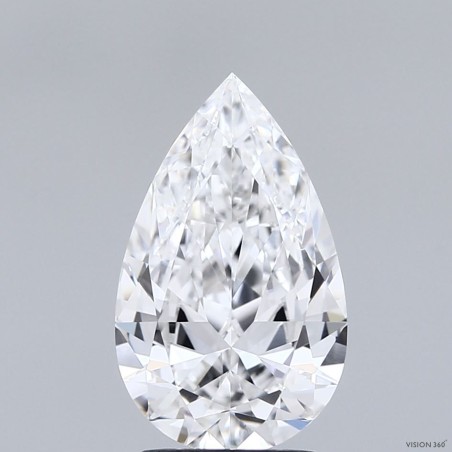 Diament laboratoryjny szlif gruszkowy, 2.1ct, VVS1, E, IGI LG760512329