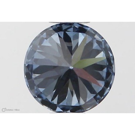 Diament laboratoryjny o barwie fantazyjnej szlif okrągły, 0.5ct, VVS2, Fancy Vivid Blue, IGI LG564379298