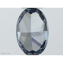 Diament laboratoryjny o barwie fantazyjnej szlif owalny, 0.62ct, VVS1, Fancy Vivid Blue, IGI LG553257575