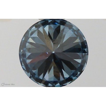 Diament laboratoryjny o barwie fantazyjnej szlif okrągły, 0.62ct, IF, Fancy Vivid Blue, IGI LG581331118