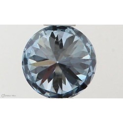 Diament laboratoryjny o barwie fantazyjnej szlif okrągły, 0.5ct, VVS1, Fancy Intense Blue, IGI LG581331086