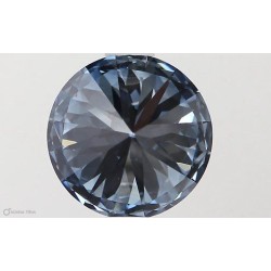 Diament laboratoryjny o barwie fantazyjnej szlif okrągły, 1.51ct, VVS2, Fancy Vivid Blue, IGI LG581331332