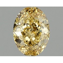 Diament laboratoryjny o barwie fantazyjnej szlif owalny, 1.09ct, VVS2, Fancy Intense Yellow, IGI LG666411146