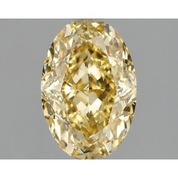 Diament laboratoryjny o barwie fantazyjnej szlif owalny, 1.58ct, VVS2, Fancy Intense Yellow, IGI LG665430717
