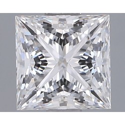 Diament laboratoryjny szlif princess, 1.34ct, VVS1, E, IGI LG717510027