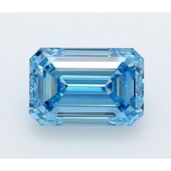 Diament laboratoryjny o barwie fantazyjnej szlif szmaragdowy, 2.02ct, VVS2, Fancy Vivid Blue, IGI LG747511163