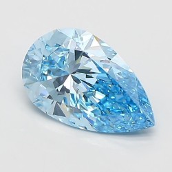Diament laboratoryjny o barwie fantazyjnej szlif gruszkowy, 1.25ct, VVS2, Fancy Vivid Blue, IGI LG746516193