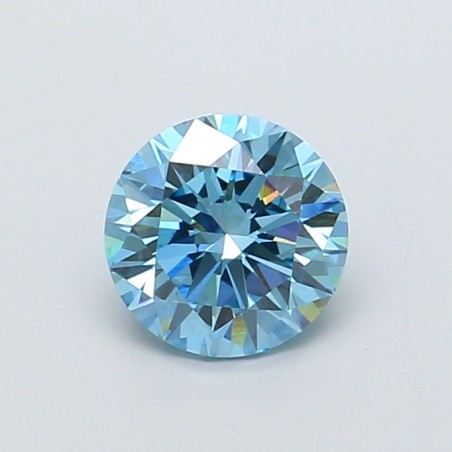 Diament laboratoryjny o barwie fantazyjnej szlif okrągły, 1.37ct, VVS2, Fancy Vivid Blue, IGI LG737560983