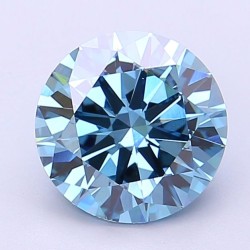 Diament laboratoryjny o barwie fantazyjnej szlif okrągły, 2.02ct, VVS2, Fancy Vivid Blue, IGI LG720516167
