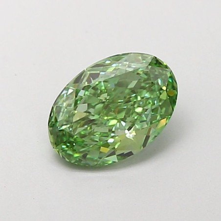 Diament laboratoryjny o barwie fantazyjnej szlif owalny, 1.01ct, VVS2, Fancy Vivid Green, IGI LG752568117