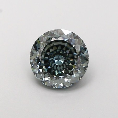 Diament laboratoryjny o barwie fantazyjnej szlif okrągły, 1.11ct, VVS2, Fancy Intense Blueish Green, IGI LG720594300