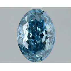 Diament laboratoryjny o barwie fantazyjnej szlif owalny, 1.82ct, VVS2, Fancy Vivid Blue, IGI LG610317033