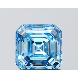 Diament laboratoryjny o barwie fantazyjnej Asscher, 1.53ct, VVS2, Fancy Vivid Blue, IGI LG756560060