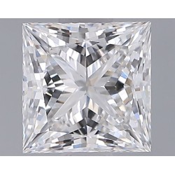 Diament laboratoryjny szlif princess, 1.23ct, VVS2, E, IGI LG728512100