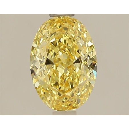 Diament laboratoryjny o barwie fantazyjnej szlif owalny, 1.54ct, VVS2, Fancy Intense Yellow, IGI LG747515563