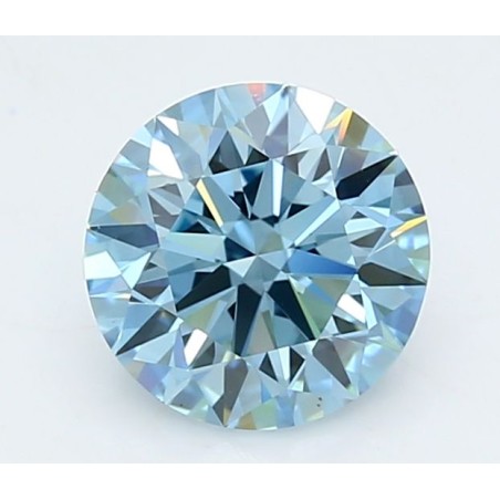 Diament laboratoryjny o barwie fantazyjnej szlif okrągły, 2ct, VVS2, Fancy Vivid Blue, IGI LG749573289