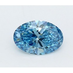Diament laboratoryjny o barwie fantazyjnej szlif owalny, 1.56ct, VVS1, Fancy Vivid Blue, IGI LG749573283