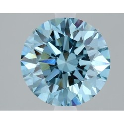 Diament laboratoryjny o barwie fantazyjnej szlif okrągły, 2.1ct, VVS2, Fancy Vivid Blue, IGI LG610317136
