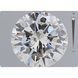 Diament szlif okrągły, 1.2ct, SI1, H, GIA 2458752364