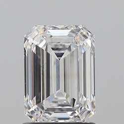 Diament szlif szmaragdowy, 1.52ct, VS1, E, GIA 7541058731