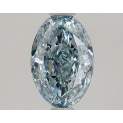 Diament laboratoryjny o barwie fantazyjnej szlif owalny, 1.27ct, VVS2, Fancy Intense Blue, IGI LG759516374