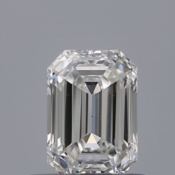 Diament szlif szmaragdowy, 0.51ct, VS2, F, GIA 1545300279