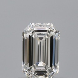 Diament szlif szmaragdowy, 0.5ct, VVS1, G, GIA 2544323131