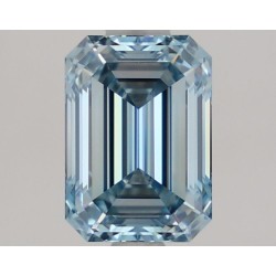 Diament laboratoryjny o barwie fantazyjnej szlif szmaragdowy, 1.57ct, VVS2, Fancy Vivid Blue, IGI LG756571450