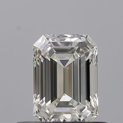 Diament szlif szmaragdowy, 0.51ct, SI1, H, GIA 7542132469