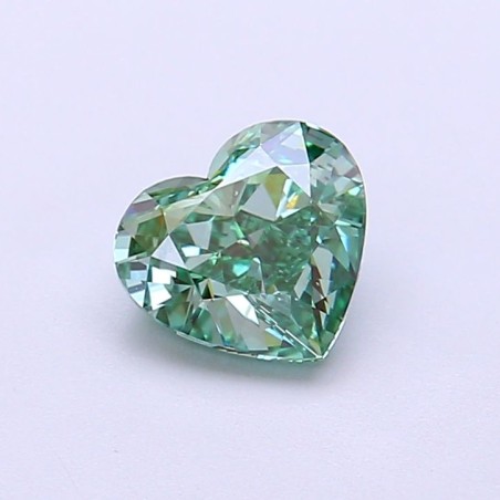 Diament laboratoryjny o barwie fantazyjnej serce, 1.01ct, VVS2, Fancy Vivid Green, IGI LG756568464
