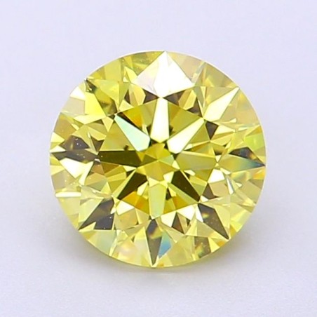 Diament laboratoryjny o barwie fantazyjnej szlif okrągły, 1.51ct, VVS1, Fancy Intense Yellow, IGI LG700517762