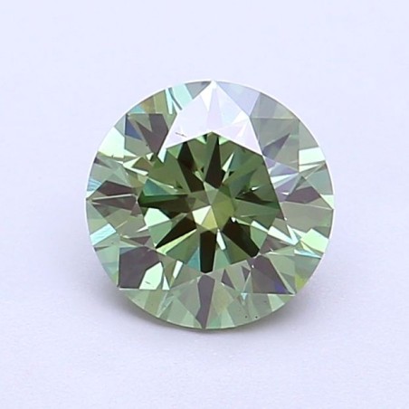 Diament laboratoryjny o barwie fantazyjnej szlif okrągły, 1.01ct, VVS2, Fancy Vivid Green, IGI LG758560251