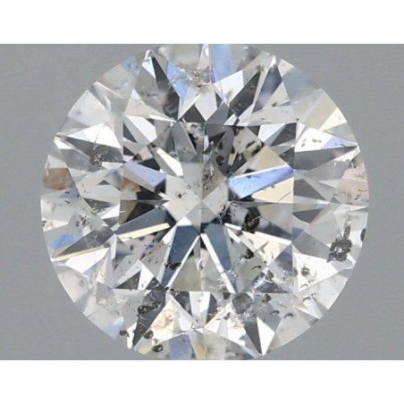 Diament szlif okrągły, 2ct, SI2, E, HRD 250000196866