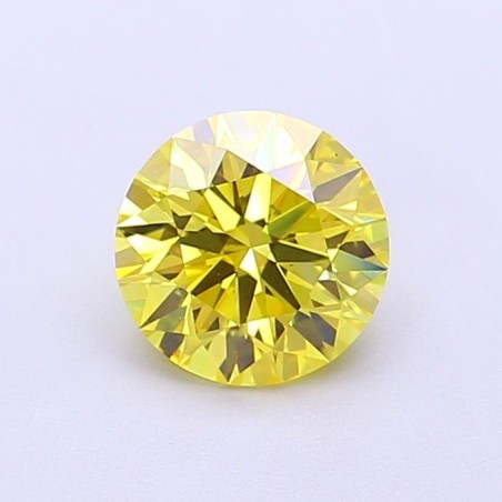 Diament laboratoryjny o barwie fantazyjnej szlif okrągły, 1.01ct, VVS1, Fancy Vivid Yellow, IGI LG700517716