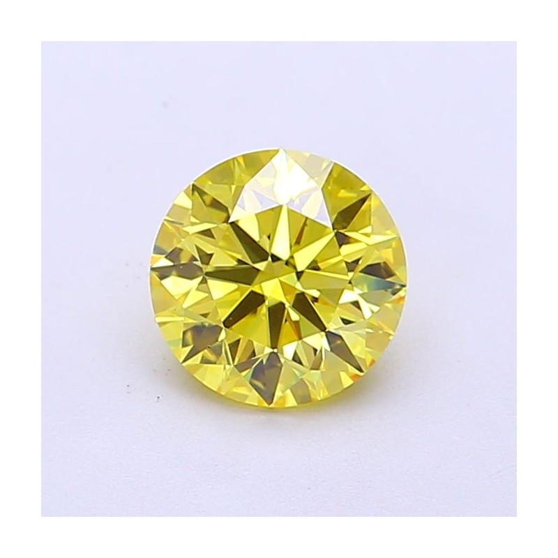 Diament laboratoryjny o barwie fantazyjnej szlif okrągły, 1.01ct, VVS1, Fancy Vivid Yellow, IGI LG700517714