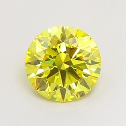 Diament laboratoryjny o barwie fantazyjnej szlif okrągły, 1.6ct, VVS1, Fancy Vivid Yellow, IGI LG720546938