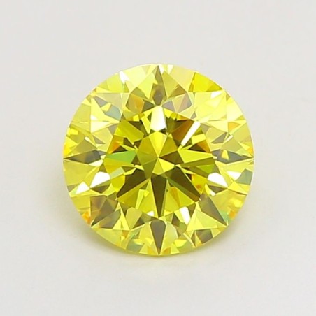Diament laboratoryjny o barwie fantazyjnej szlif okrągły, 1.6ct, VVS1, Fancy Vivid Yellow, IGI LG720546938