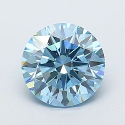 Diament laboratoryjny o barwie fantazyjnej szlif okrągły, 2.01ct, VVS2, Fancy Vivid Blue, IGI LG720546947