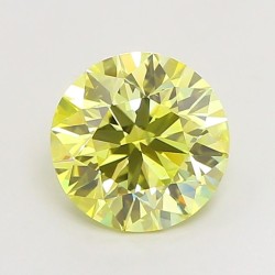 Diament laboratoryjny o barwie fantazyjnej szlif okrągły, 2ct, VVS2, Fancy Intense Yellow, IGI LG720546899