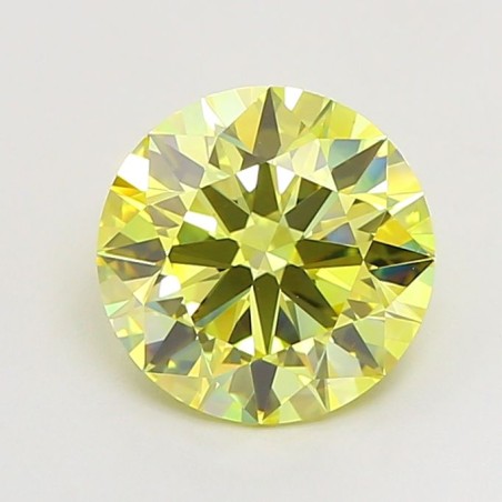 Diament laboratoryjny o barwie fantazyjnej szlif okrągły, 2.09ct, VVS2, Fancy Intense Yellow, IGI LG720546933