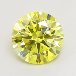 Diament laboratoryjny o barwie fantazyjnej szlif okrągły, 2.25ct, VVS2, Fancy Vivid Yellow, IGI LG720546930