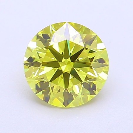 Diament laboratoryjny o barwie fantazyjnej szlif okrągły, 1.22ct, VVS1, Fancy Vivid Yellow, IGI LG720546976
