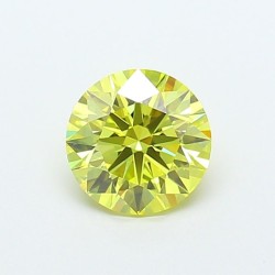 Diament laboratoryjny o barwie fantazyjnej szlif okrągły, 1.35ct, VVS2, Fancy Vivid Yellow, IGI LG720546975