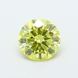 Diament laboratoryjny o barwie fantazyjnej szlif okrągły, 1.06ct, VVS2, Fancy Intense Yellow, IGI LG720546968