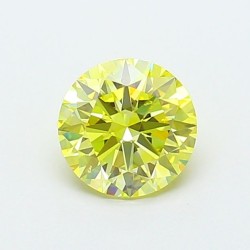 Diament laboratoryjny o barwie fantazyjnej szlif okrągły, 1.21ct, VVS2, Fancy Intense Yellow, IGI LG720546965