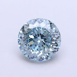 Diament laboratoryjny o barwie fantazyjnej szlif okrągły, 1.41ct, VVS2, Fancy Intense Blue, IGI LG728565800