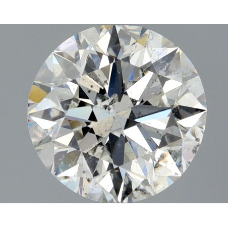 Diament szlif okrągły, 2ct, SI2, G, HRD 250000308080
