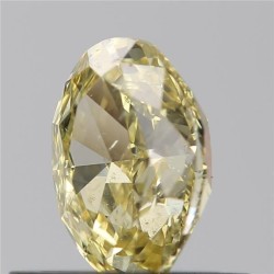 Diament o barwie fantazyjnej szlif owalny, 0.65ct, SI2, Fancy Intense Yellow, GIA 6455196059