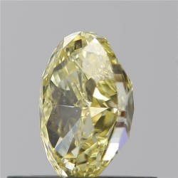 Diament o barwie fantazyjnej szlif owalny, 0.63ct, VS2, Fancy Yellow, GIA 7458195990