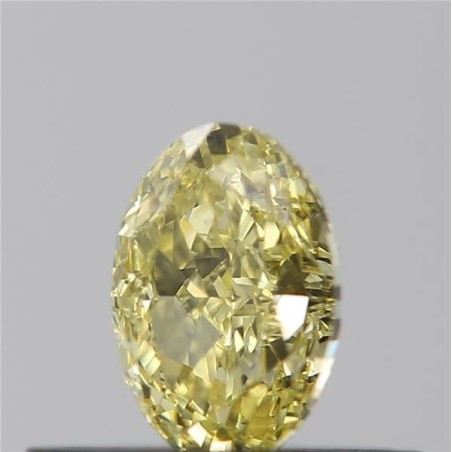 Diament o barwie fantazyjnej szlif owalny, 0.4ct, SI1, Fancy Intense Yellow, GIA 3455202370
